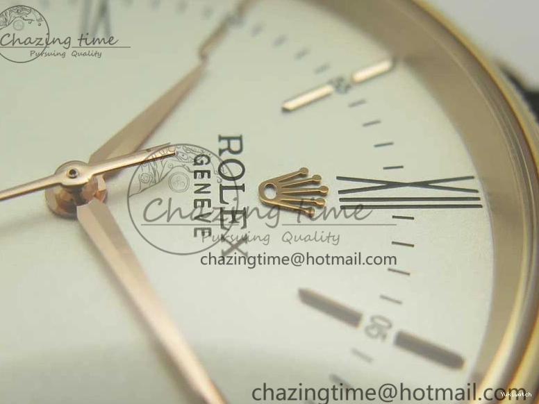 Edition Time V4 Marker 50509 Brown A3132 Cellini Dial Strap RG on MKF White Roman Leather Best 0131